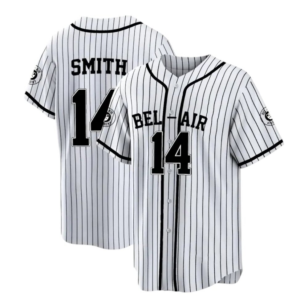 Fresh Prince of Bel Air Academy #14 Will Smith Baseball Jersey Stitched White